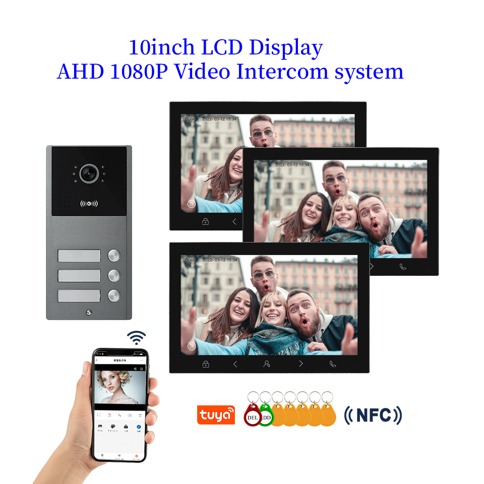 Smart Doorbell Wired - 10inch Tuya WIFI Video Intercom Support