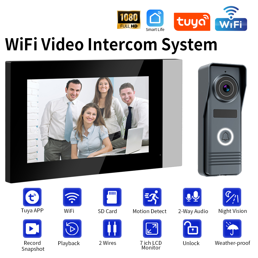 2-Wires Smart Home Tuya Wifi 1 - Smart Doorbell Wired avaliação e preço