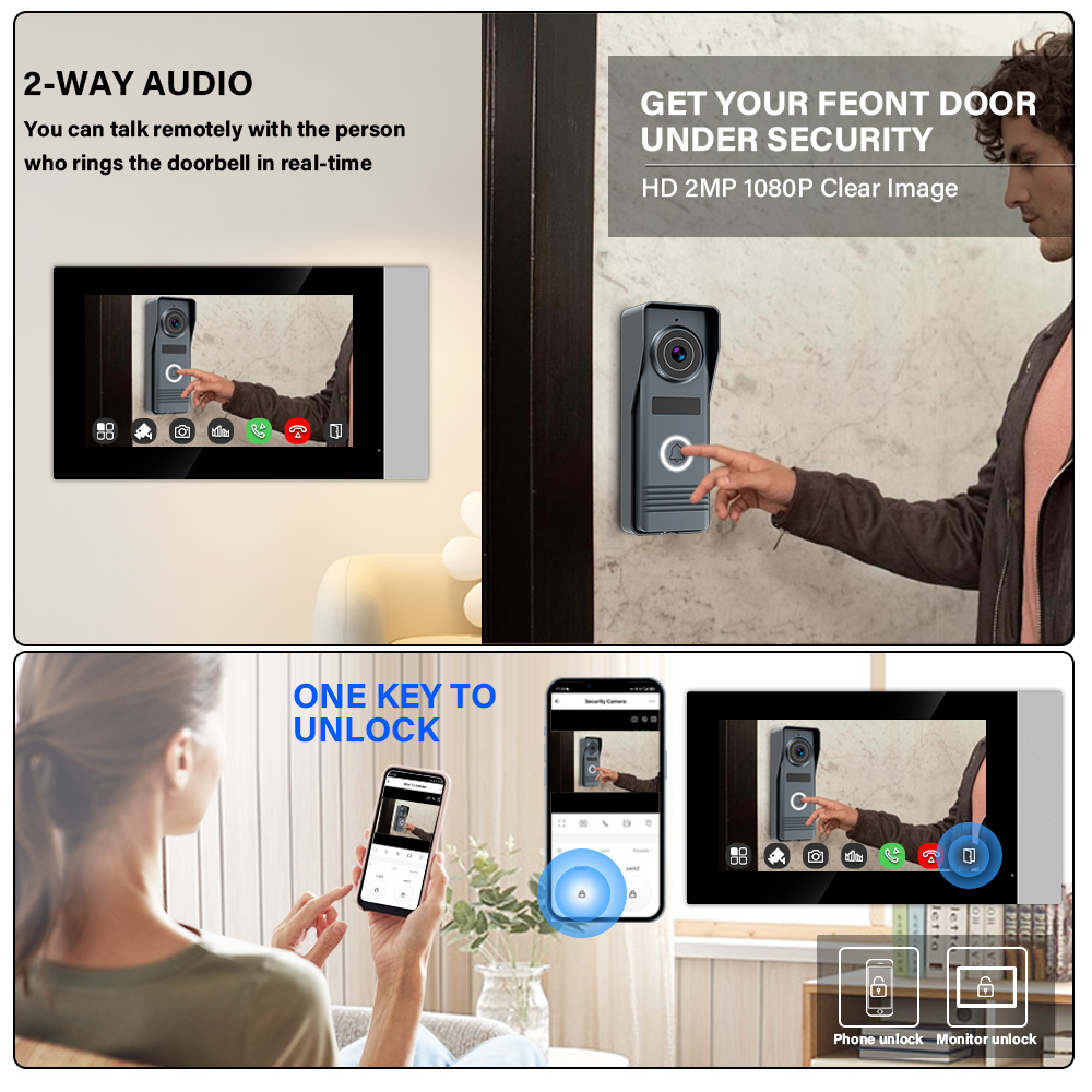 2-Wires Smart Home Tuya Wifi 1 - Smart Doorbell Wired avaliação e preço