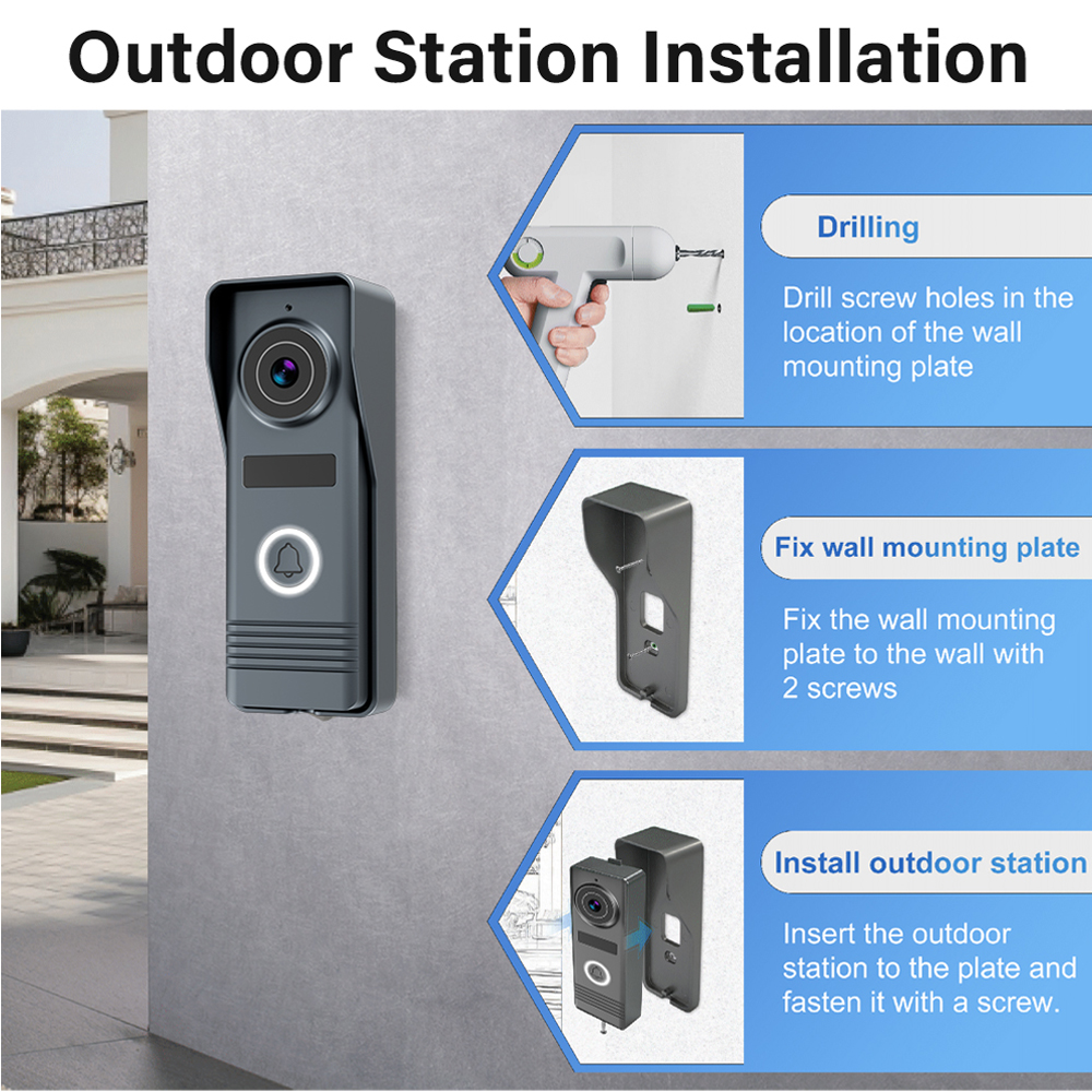 2-Wires Smart Home Tuya Wifi 1 - Smart Doorbell Wired avaliação e preço