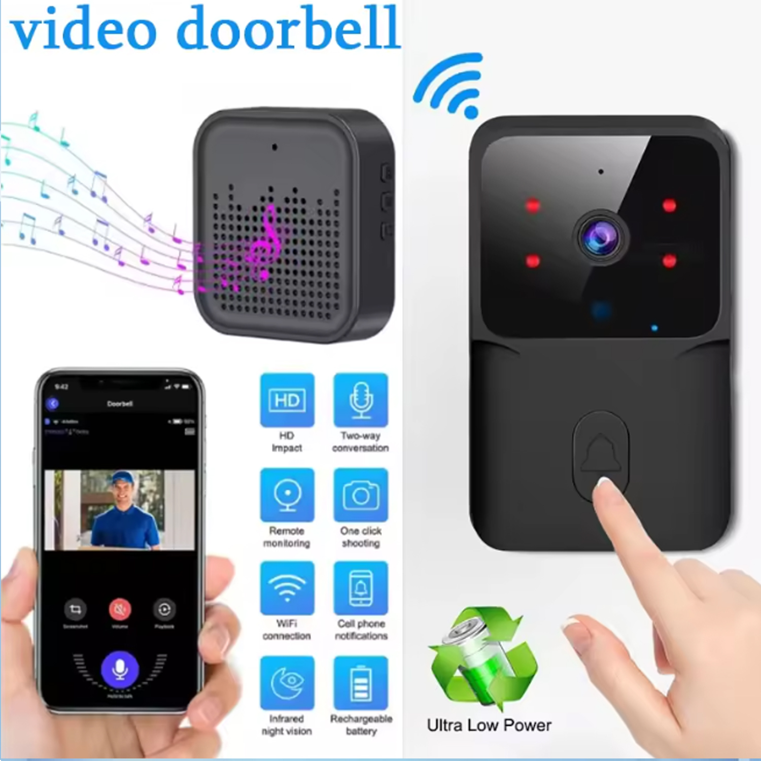 2026 WiFi Video Doorbell 1080P - Smart Doorbell Wired avaliação e preço
