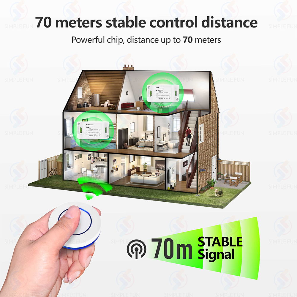 Wireless RF433MHz Remote Contr - Sonoff Basic Switch avaliação e preço
