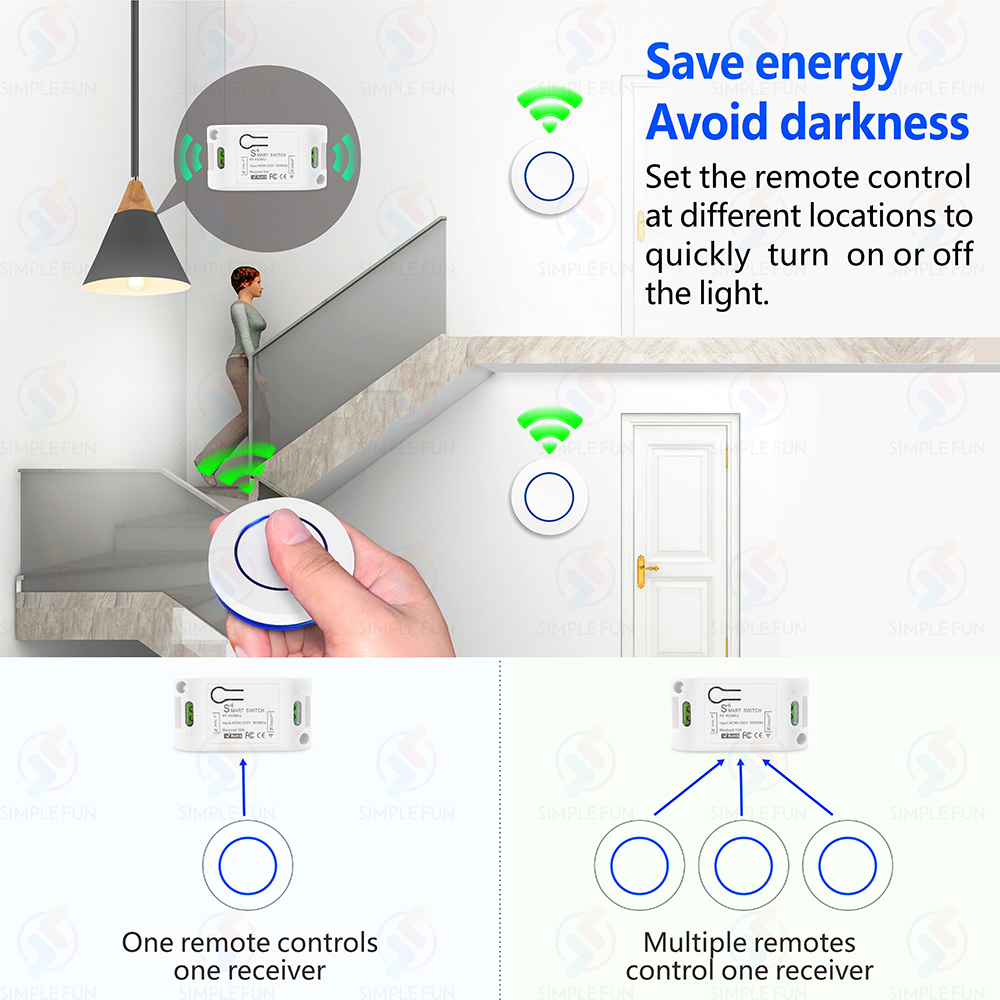 Wireless RF433MHz Remote Contr - Sonoff Basic Switch avaliação e preço