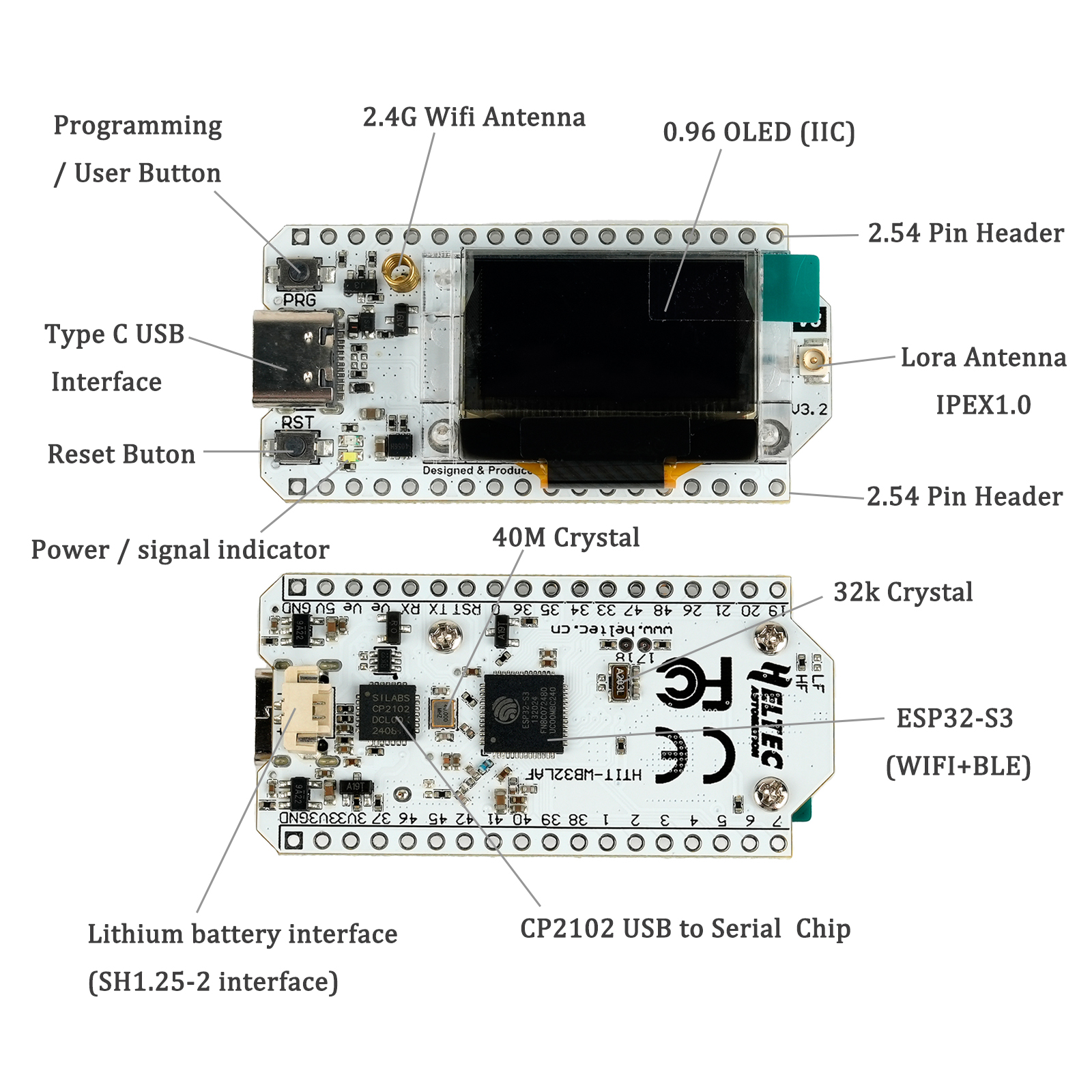 2Sets LoRa32 V3 868MHz 915MHz  - Smart Home Automation Diy avaliação e preço
