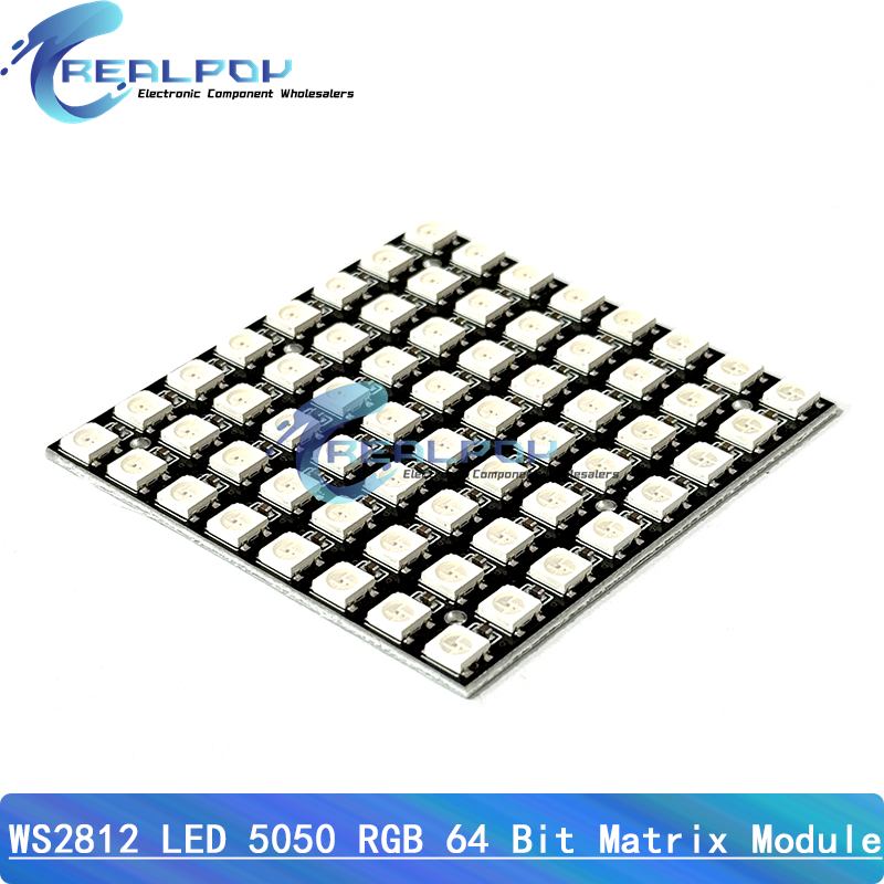 WS2812 LED 5050 RGB 8x8 64 Bit - Rgb Led Matrix 8X8 avaliação e preço