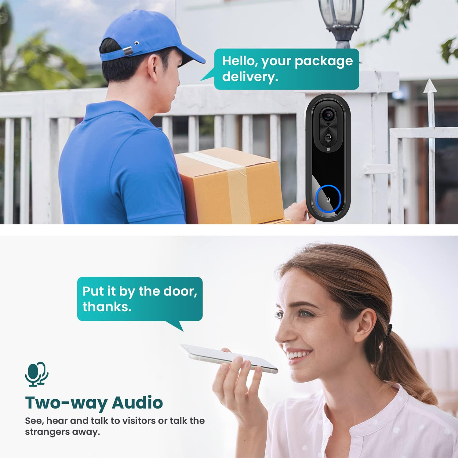5G 2.4G WiFi Video Doorbell 10 - Smart Doorbell Wired avaliação e preço