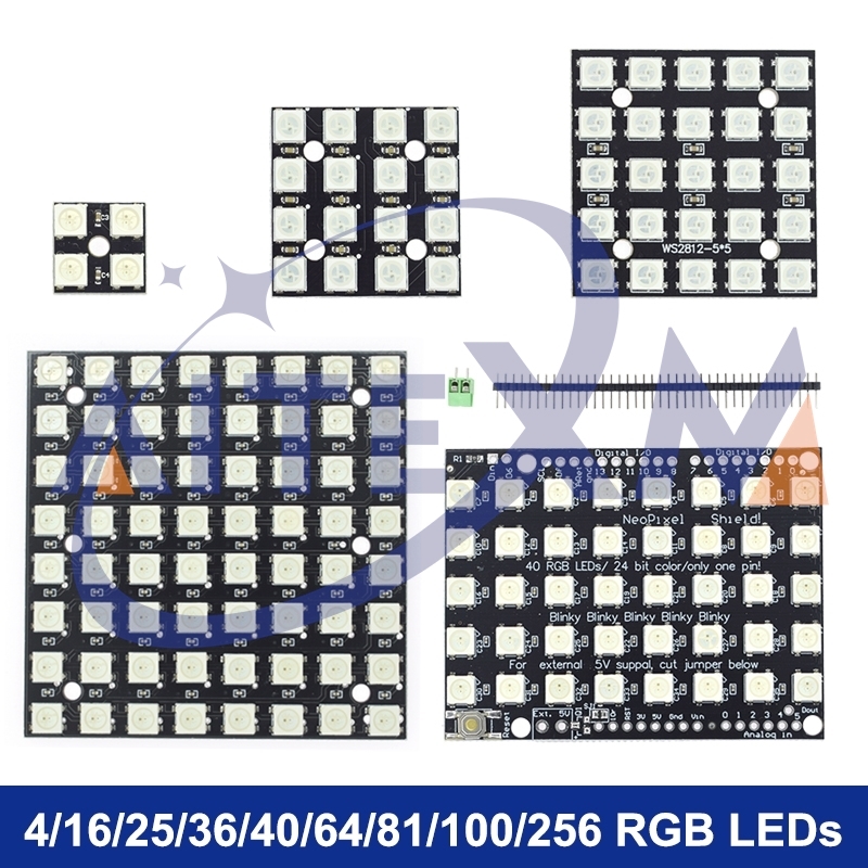 WS2812 Module 5050 RGB 4x4 8x8 - Rgb Led Matrix 8X8 avaliação e preço