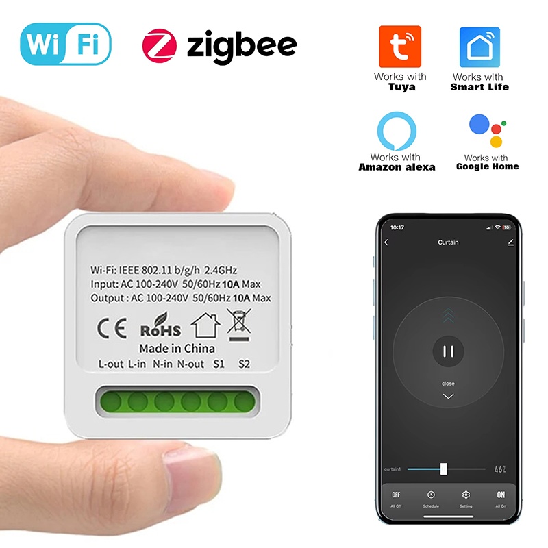 Tuya 16A Mini Wifi Smart Switc - Diy Home Automation Controller avaliação e preço