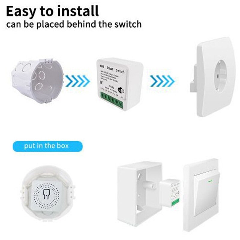 Tuya 16A Mini Wifi Smart Switc - Diy Home Automation Controller avaliação e preço