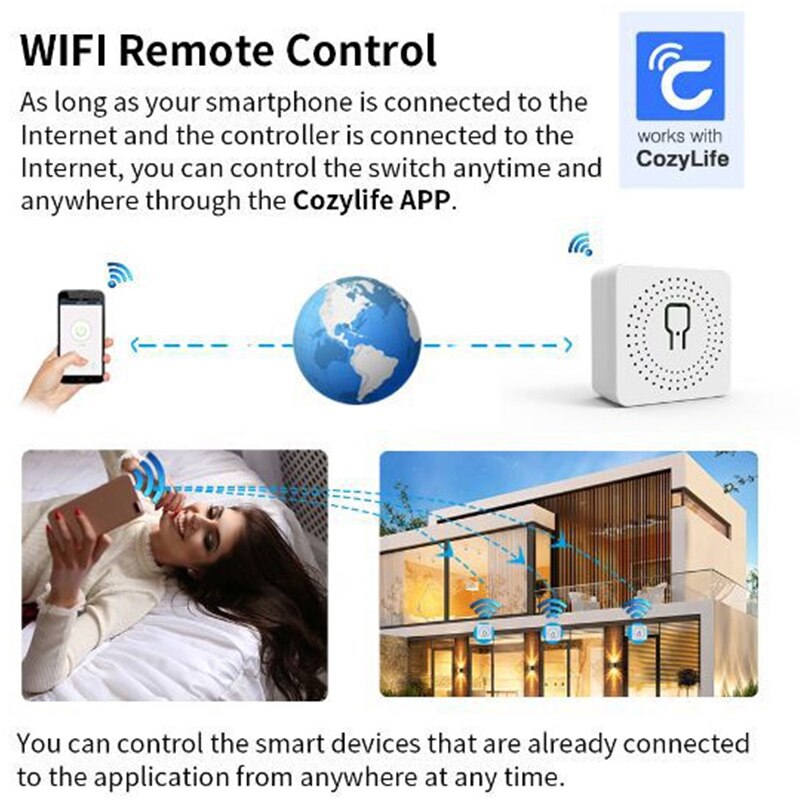 Tuya 16A Mini Wifi Smart Switc - Diy Home Automation Controller avaliação e preço