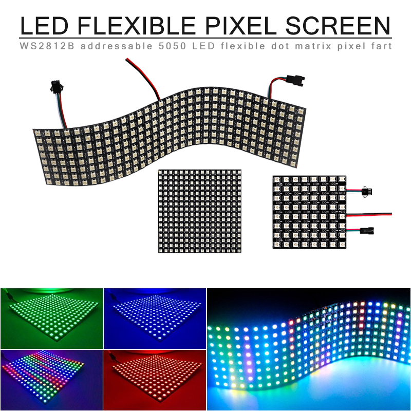 LED Digital Pixels Screen WS28 - Rgb Led Matrix 8X8 avaliação e preço