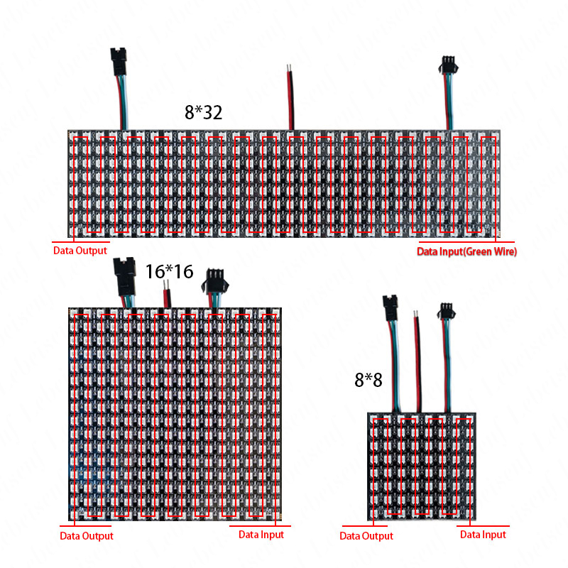LED Digital Pixels Screen WS28 - Rgb Led Matrix 8X8 avaliação e preço