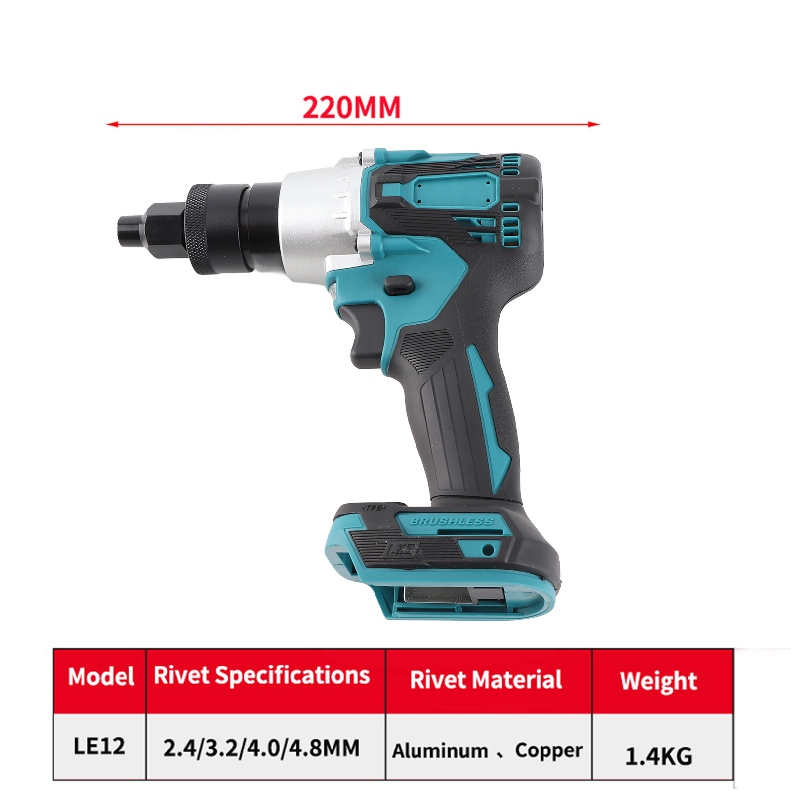Electric Riveting Gun Brushles - Home Automation Diy avaliação e preço