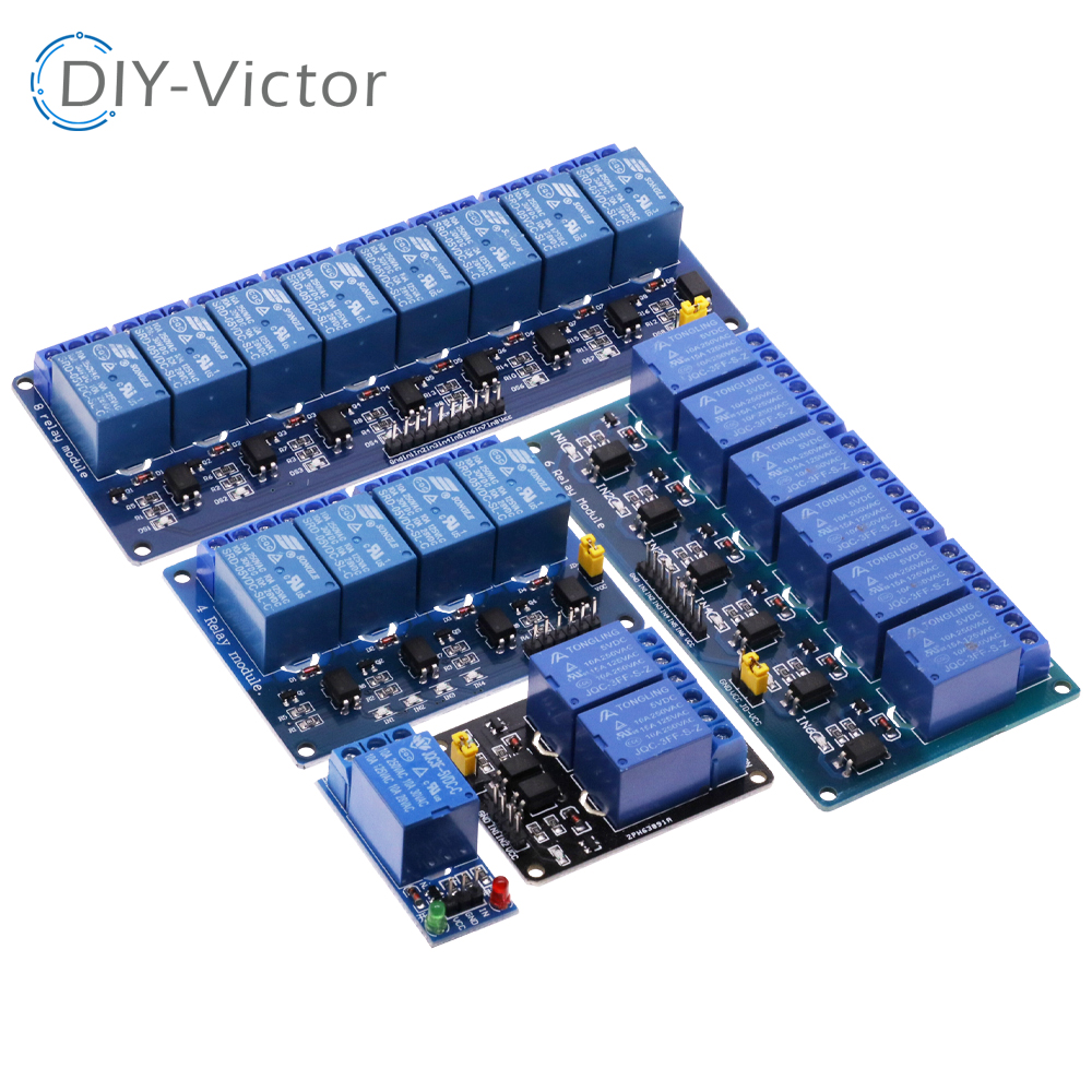 1 2 4 6 8 Channel DC 5V 12V Re - Relay 8 Channel Board avaliação e preço
