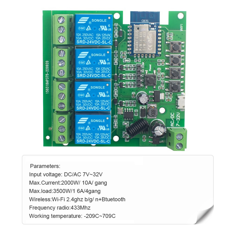 X12A-Tuya Smart Switch Wifi DI - Home Automation Diy avaliação e preço