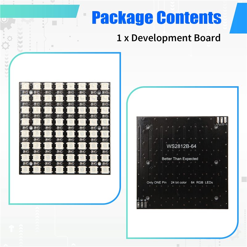 2025 Trend WS2812 LED 5050 RGB - Rgb Led Matrix 8X8 avaliação e preço