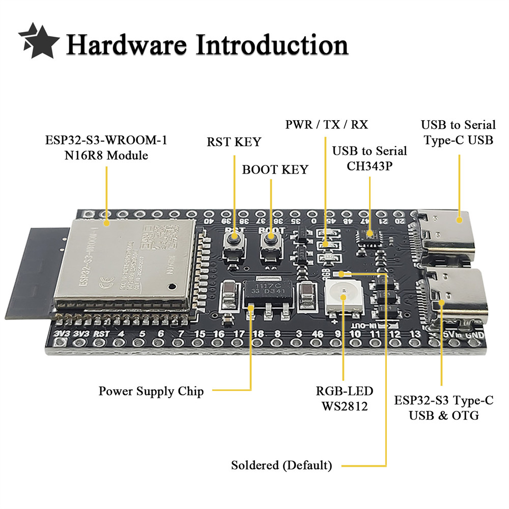 ESP32-S3 N16R8 Development Boa - Keys Diy Home Automation Kit With Esp32 avaliação e preço