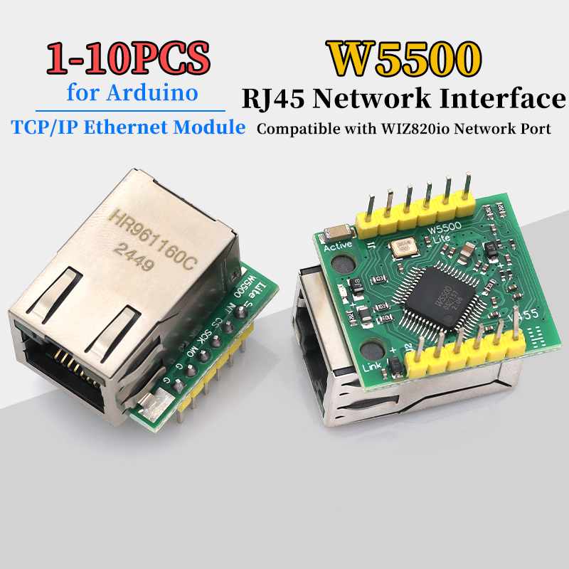 1/5/10Pcs W5500 Module TCP/IP  - Ethernet Module W5500 avaliação e preço