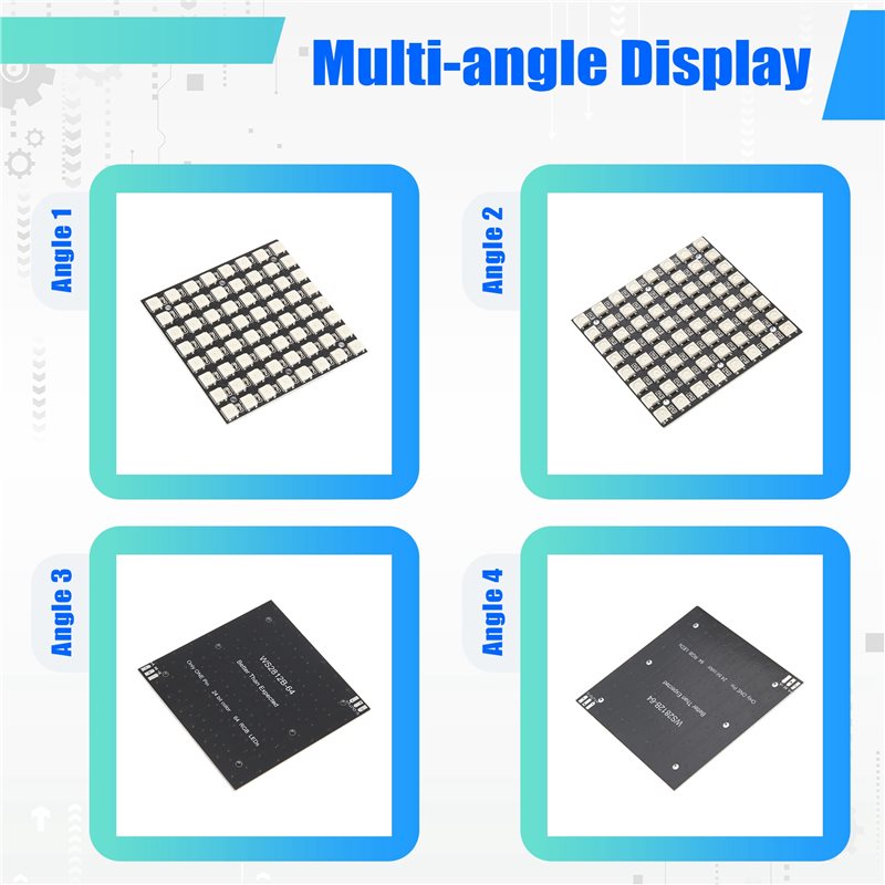 AT82-WS2812 LED 5050 RGB 8X8 L - Rgb Led Matrix 8X8 avaliação e preço