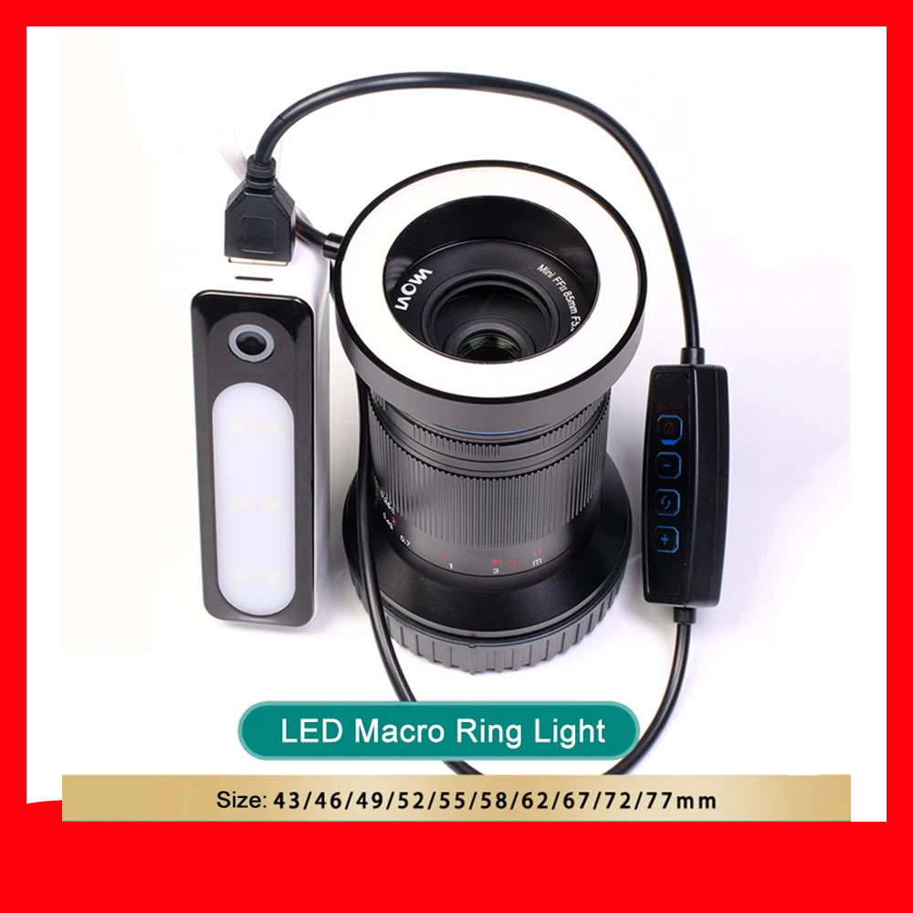 43~77mm Dimmable LED Macro Fla - Tasmota Flash Tool avaliação e preço