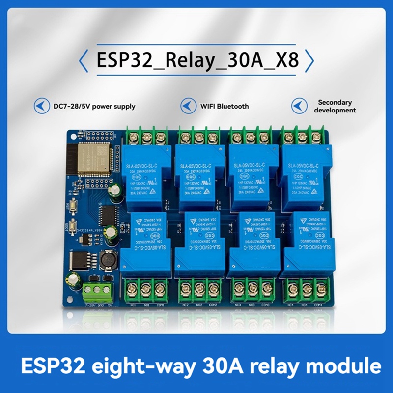 8 Channel Relay Module 30A DC7 - Relay 8 Channel Board avaliação e preço