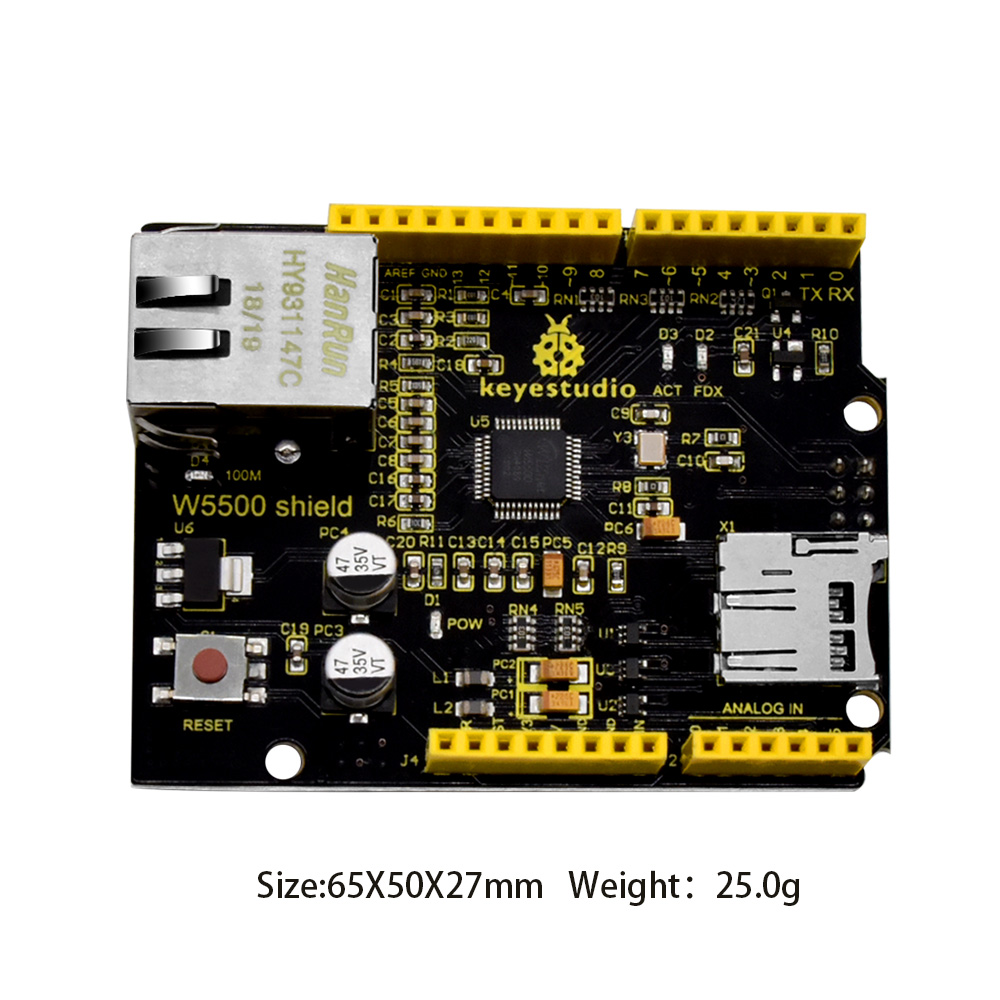 Keyestudio W5500 Ethernet Shie - Ethernet Module W5500 avaliação e preço