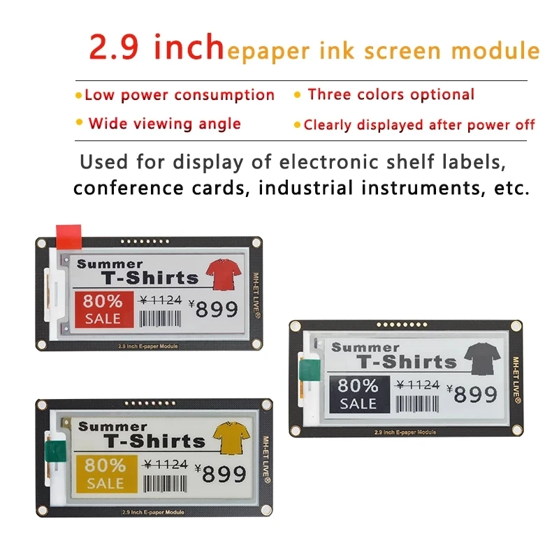 Inch Epaper Module E-paper E-I - Display Epaper 2.9 avaliação e preço