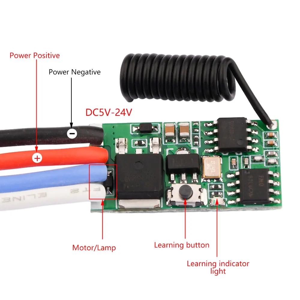 DC 3.7V-24V 433MHz Mini Wirele - 433Mhz Receiver Module avaliação e preço