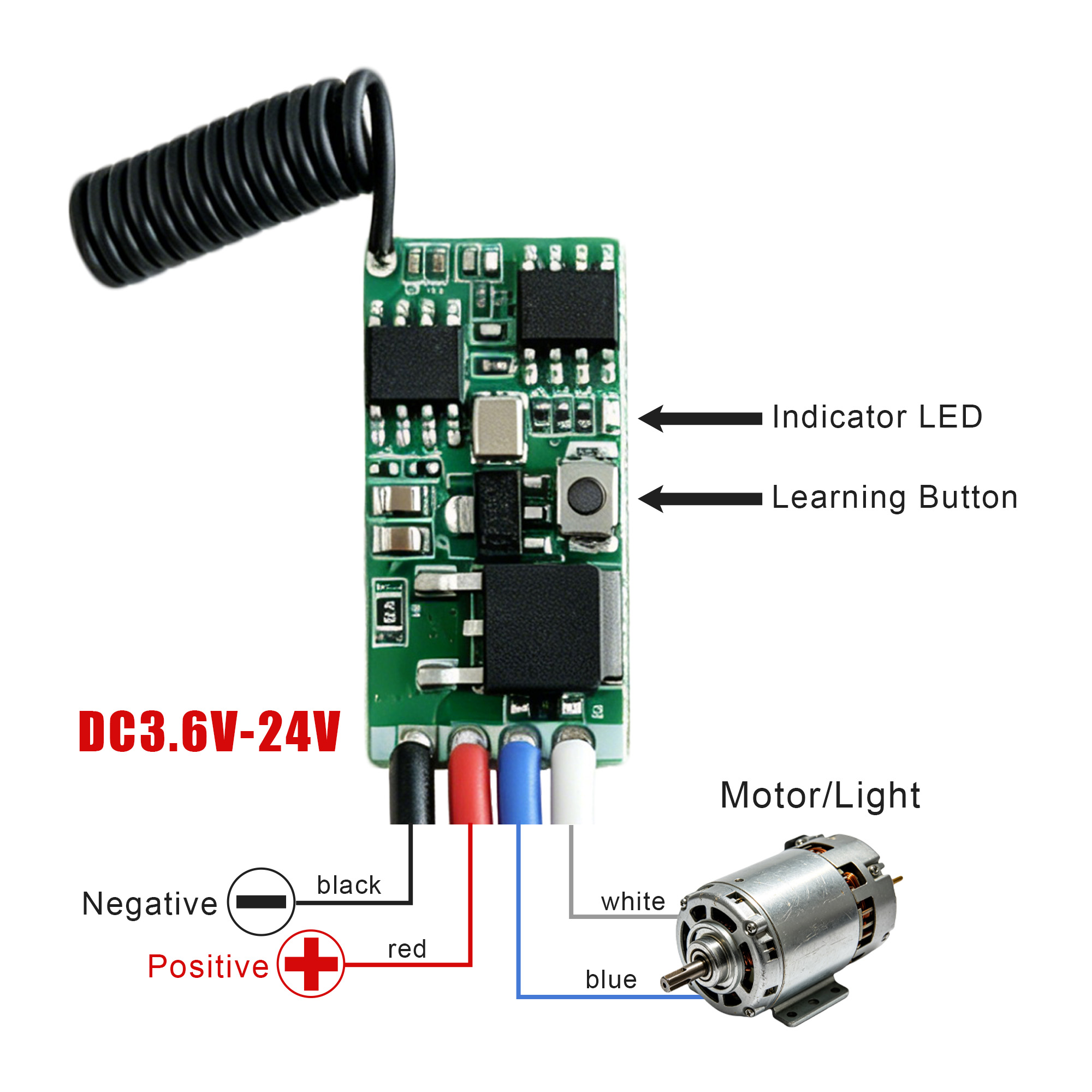 DC 3.7V-24V 433MHz Mini Wirele - 433Mhz Receiver Module avaliação e preço