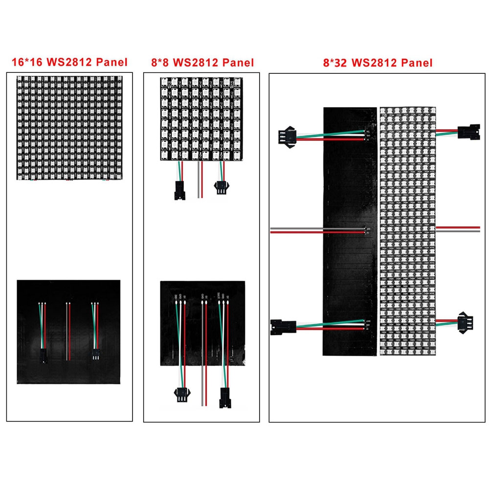 DC5V WS2812B 8*8 16*16 8*32 Fl - Rgb Led Matrix 8X8 avaliação e preço