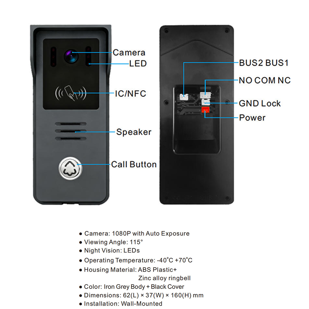 2-Wire Digital Video Intercom  - Smart Doorbell Wired avaliação e preço