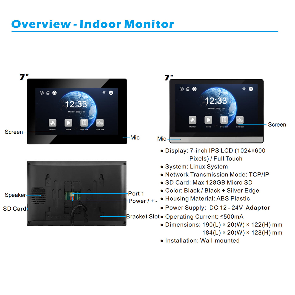 2-Wire Digital Video Intercom  - Smart Doorbell Wired avaliação e preço