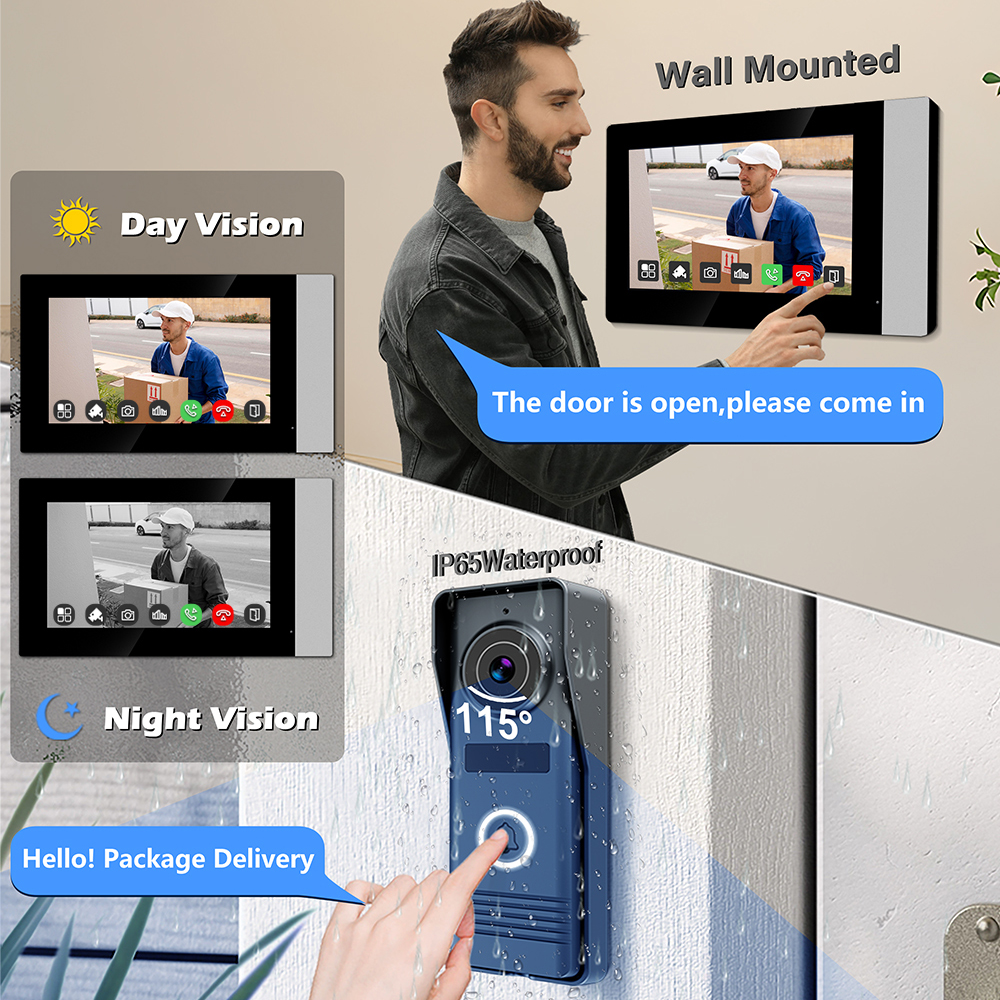 2-Wire Digital Video Intercom  - Smart Doorbell Wired avaliação e preço