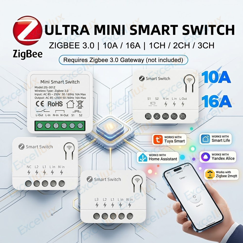 Mini Zigbee Smart Switch Modul - Diy Home Automation Controller avaliação e preço