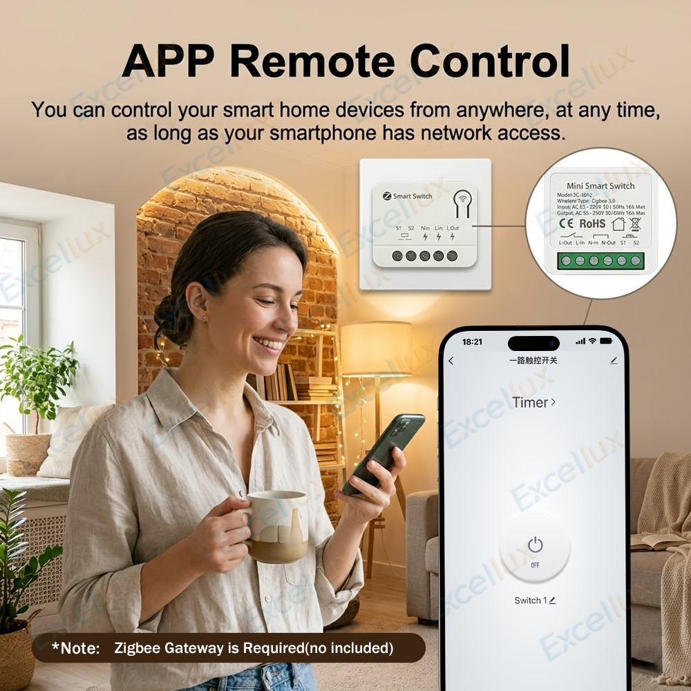 Mini Zigbee Smart Switch Modul - Diy Home Automation Controller avaliação e preço