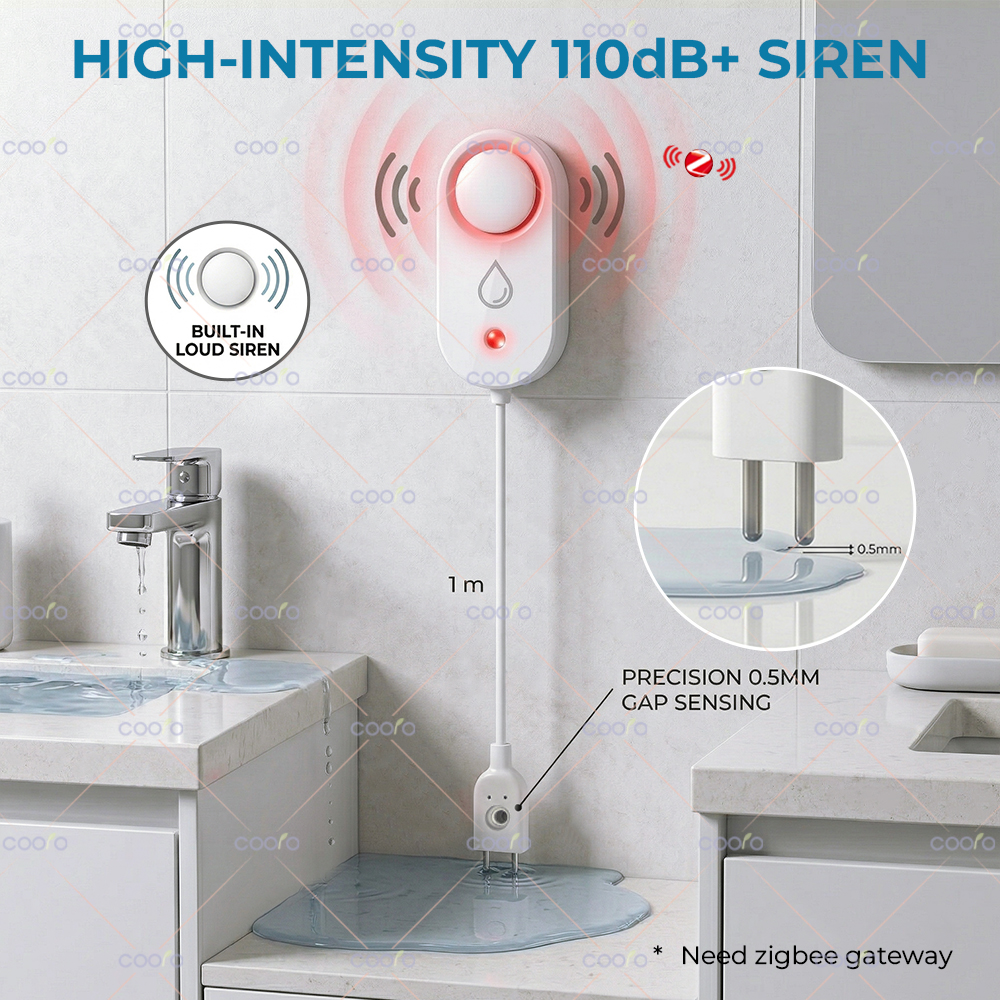 Tuya Zigbee Water Sensor Leaka - Water Leak Detector Wired avaliação e preço
