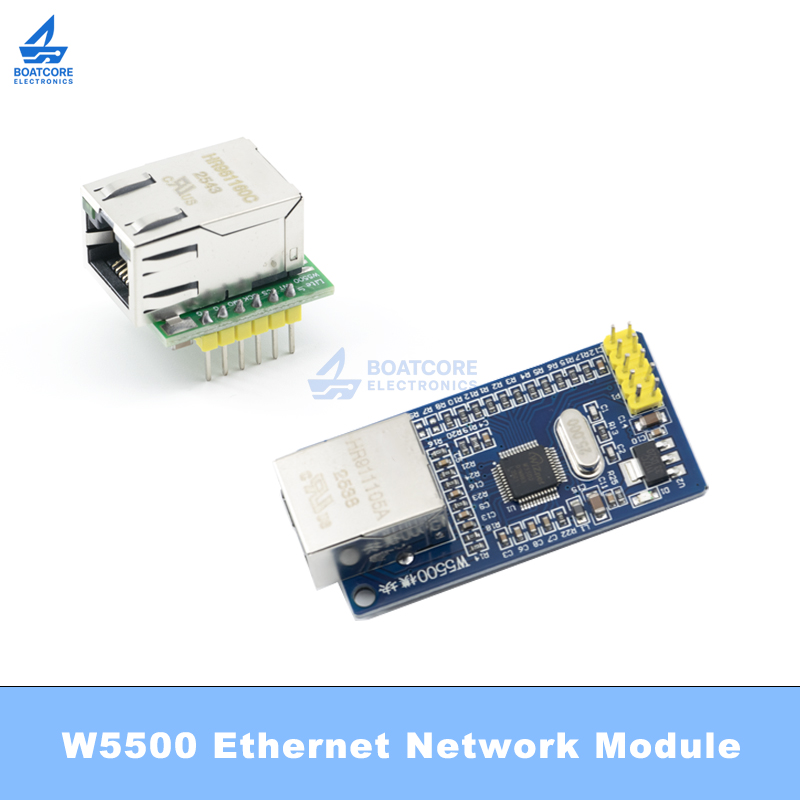 1PCS W5500 Chip New SPI to LAN - Ethernet Module W5500 avaliação e preço