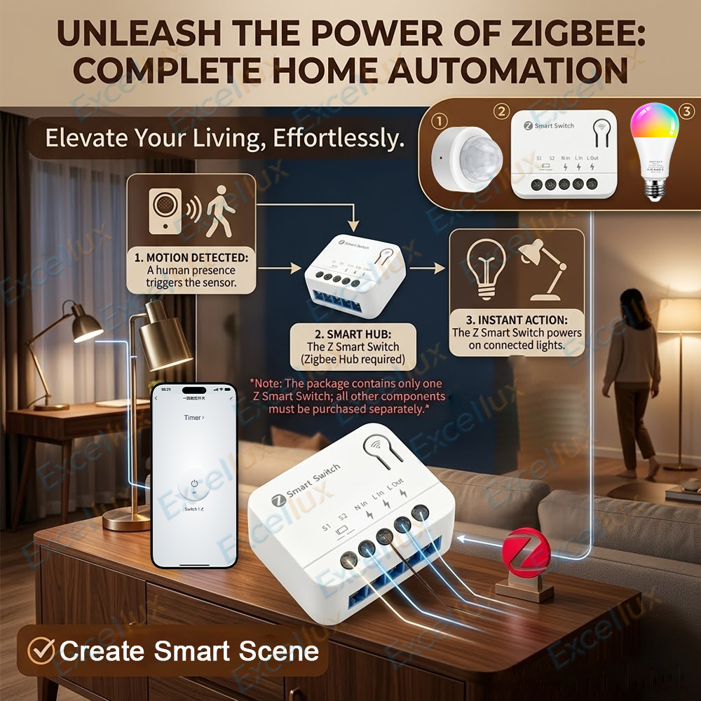 Ultra Mini ZigBee Smart Switch - Diy Home Automation Hub avaliação e preço