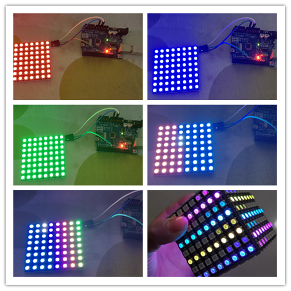 WS2812B 8x8 64Bit RGB LED Matr - Rgb Led Matrix 8X8 avaliação e preço