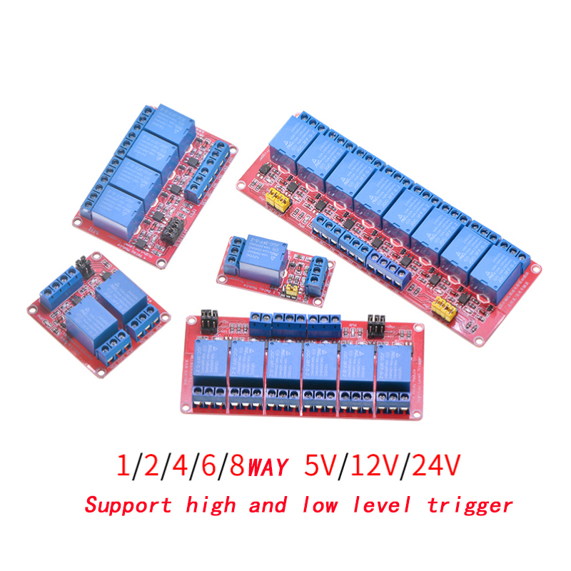 1 2 4 6 8 Channel 5V 12V 24V R - Relay 8 Channel Board avaliação e preço