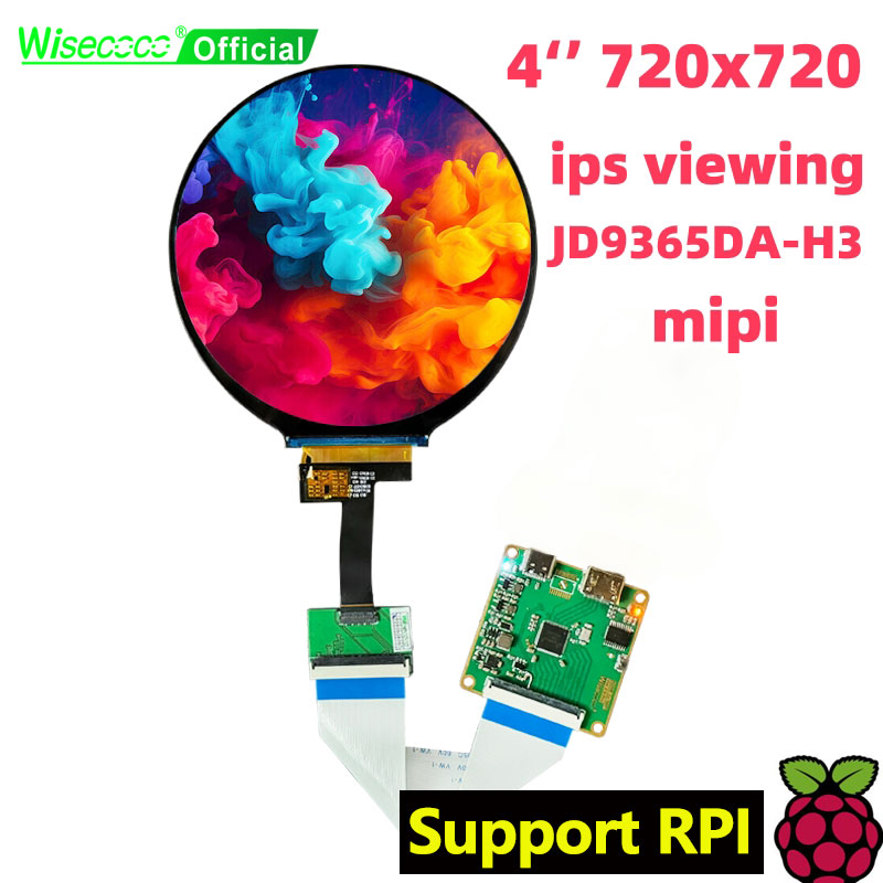Wisecoco 4 Inch Round LCD Disp - Home Automation Raspberry Pi avaliação e preço