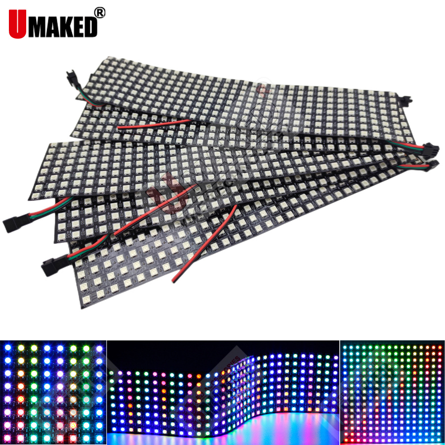 2pcs WS2812B Individually Addr - Rgb Led Matrix 8X8 avaliação e preço