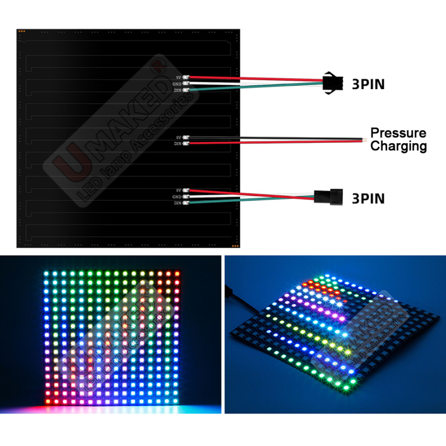 2pcs WS2812B Individually Addr - Rgb Led Matrix 8X8 avaliação e preço