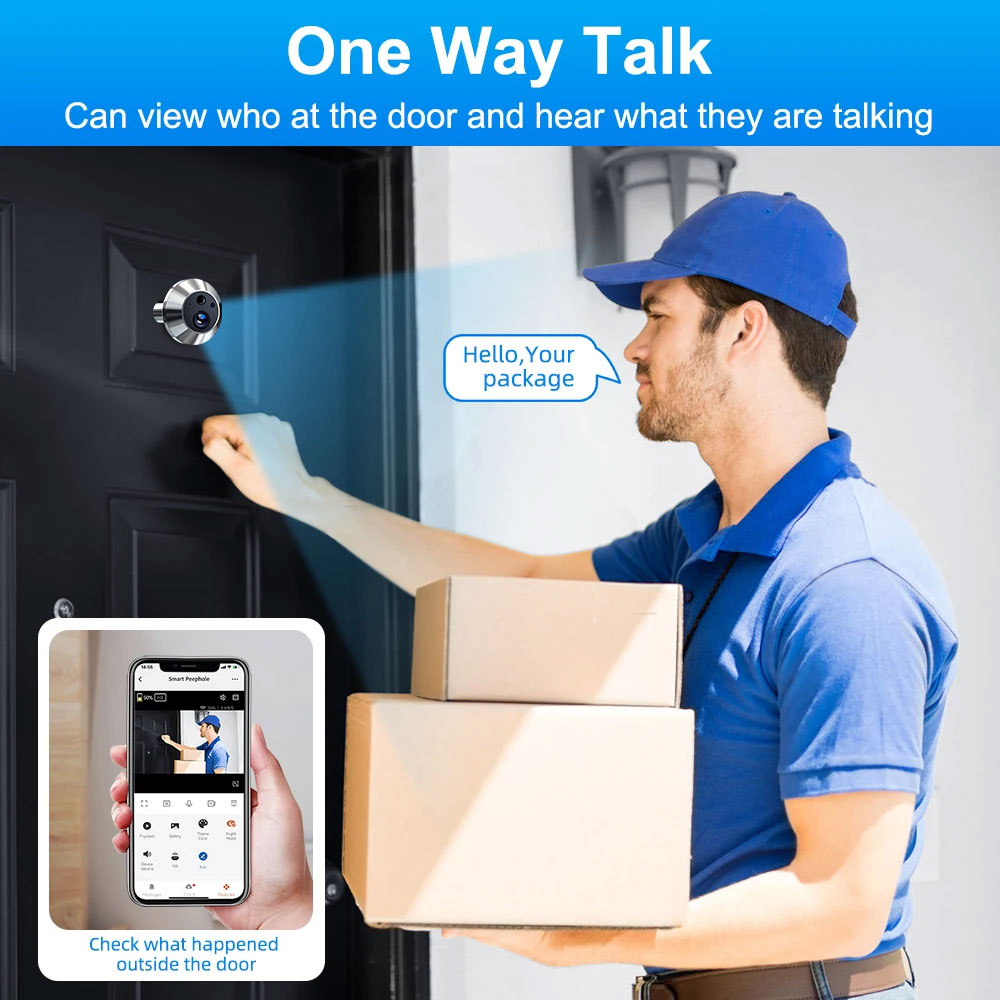 Tuya Smart 5MP 140° Wide View  - Smart Doorbell Wired avaliação e preço