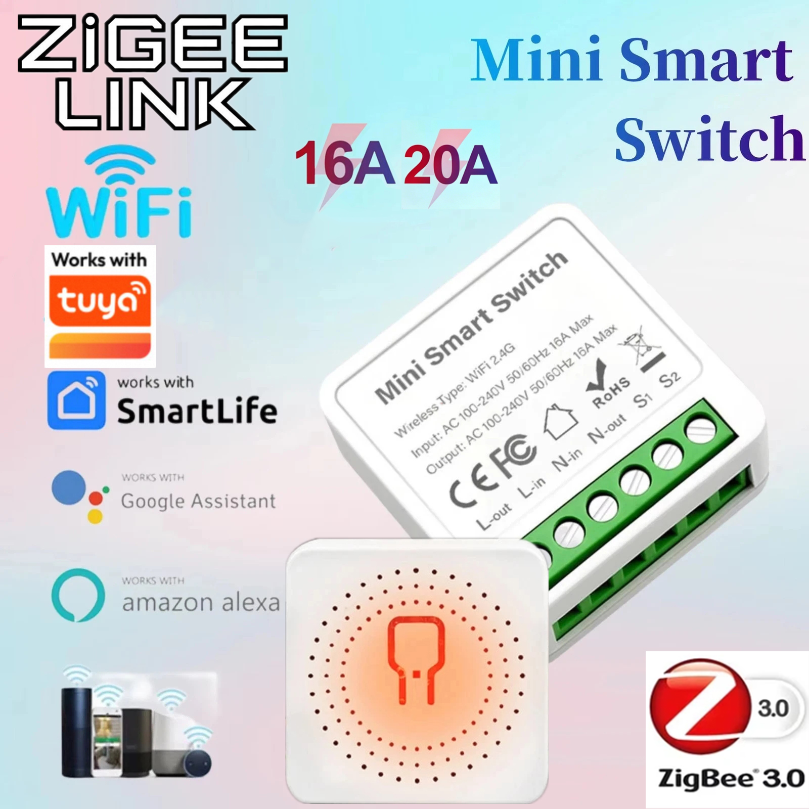 For Tuya Mini Smart WiFi Switc - Diy Home Automation Controller avaliação e preço