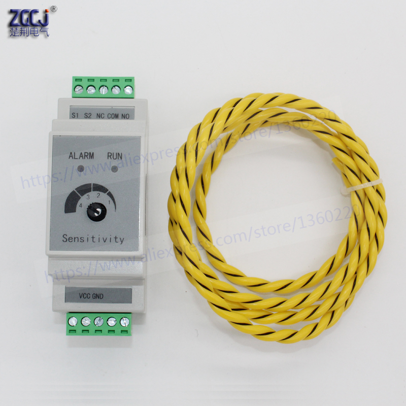 with 2m sensor wire 35mm Din l - Water Leak Detector Wired avaliação e preço