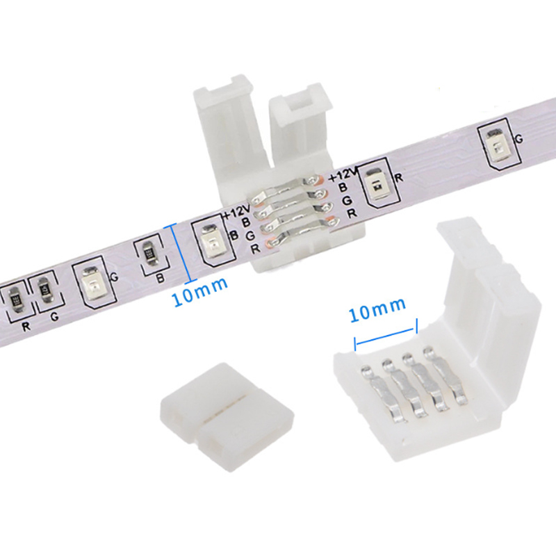 5pcs 4PIN 8mm Led Connector L  - Rgb Led Matrix 8X8 avaliação e preço