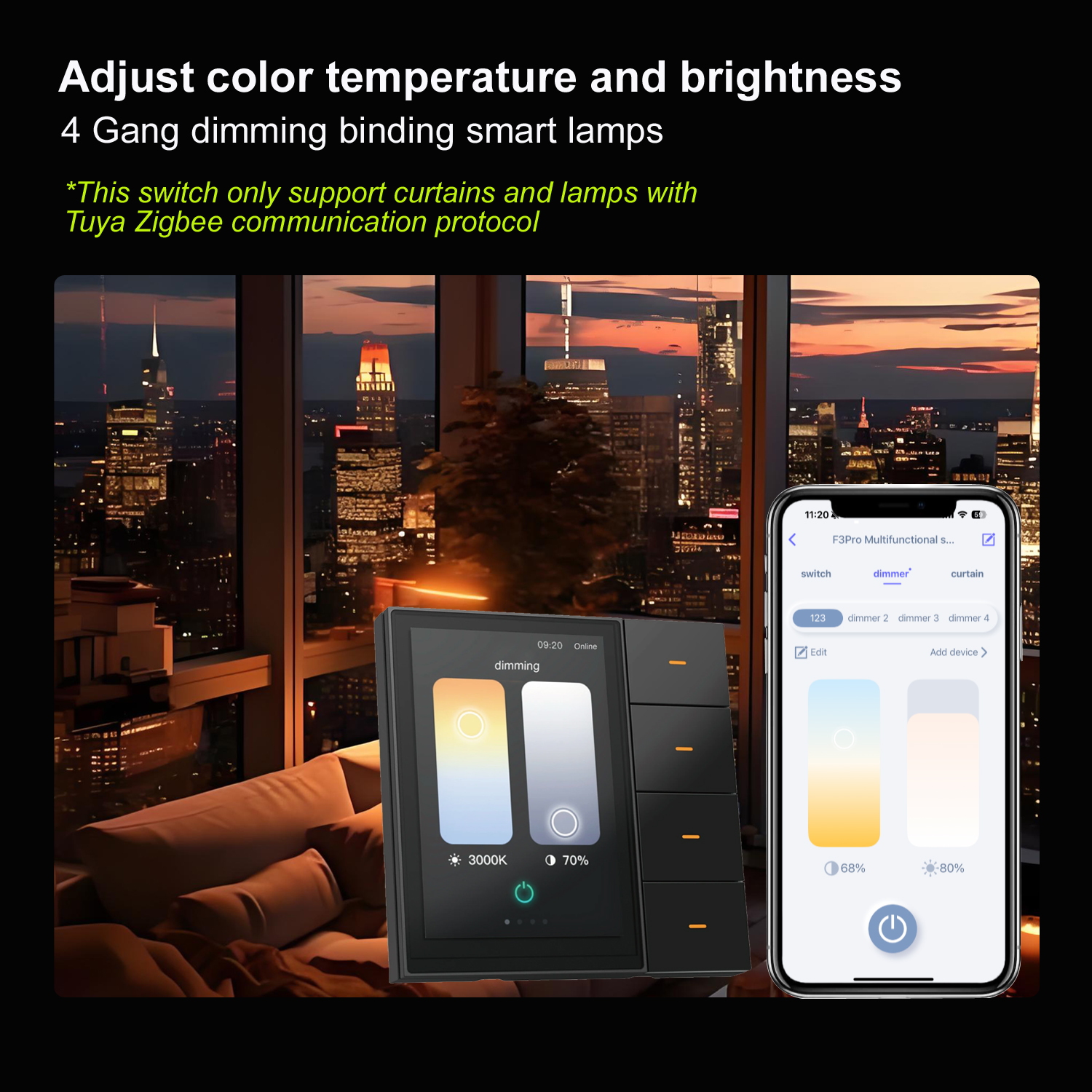F3-pro Tuya Smart Panel ZigBee - Home Automation Ideas avaliação e preço