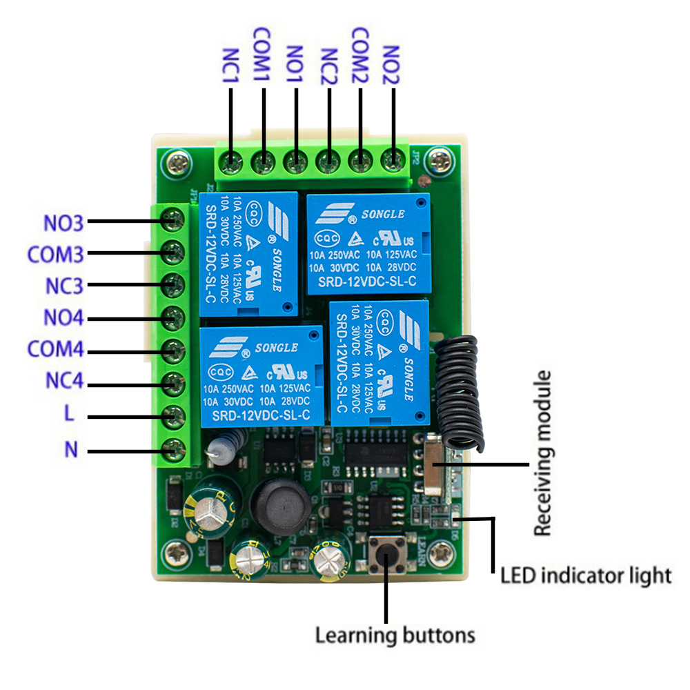433Mhz Wireless Switch AC 85-2 - 433Mhz Receiver Module avaliação e preço