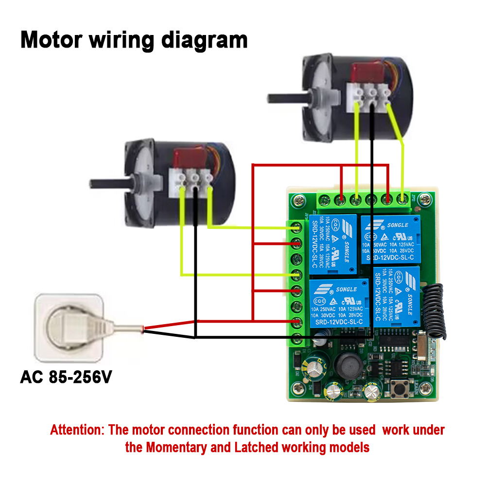 433Mhz Wireless Switch AC 85-2 - 433Mhz Receiver Module avaliação e preço